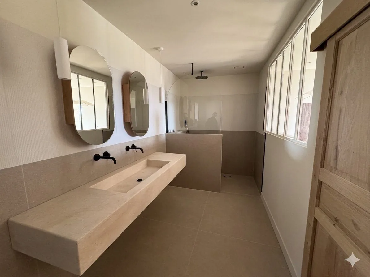 Salle de bain en pierre